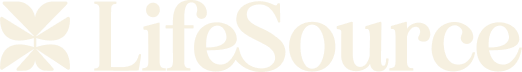 Lifesource white logo